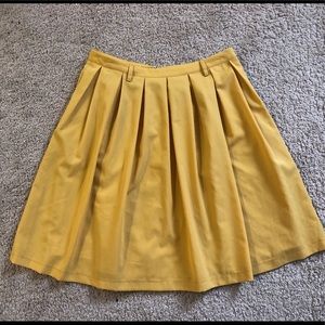 Mustard Yellow Circle Skirt